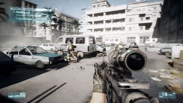 Battlefield 3, guerra in-game