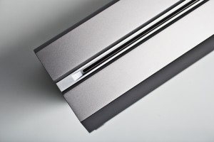 Close-up view of the optical drive.